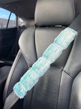 Load image into Gallery viewer, Deep Teal Frosted Koala Car Steering Wheel Cover &amp; Seatbelt Cover Set
