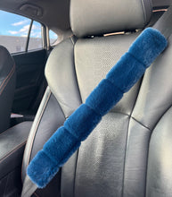 Load image into Gallery viewer, Navy Koala Car Steering Wheel Cover &amp; Seatbelt Cover Set
