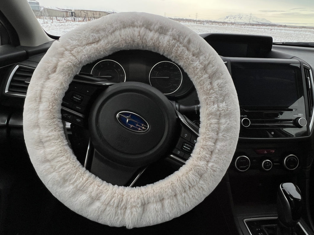 Almond Seal Car Steering Wheel Cover