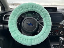 Load image into Gallery viewer, Mint Koala Car Steering Wheel &amp; Seatbelt Cover Set
