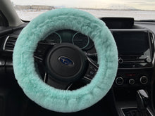 Load image into Gallery viewer, Robins Egg Mini Bunny Car Steering Wheel &amp; Seatbelt Cover Set
